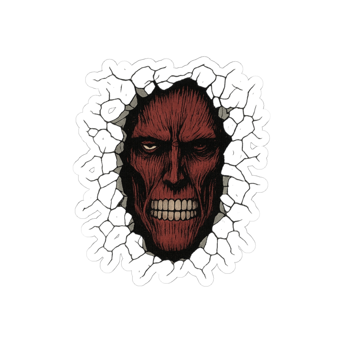 Anime Titanic Monster Sticker | Bold Kaiju Vinyl Decal
