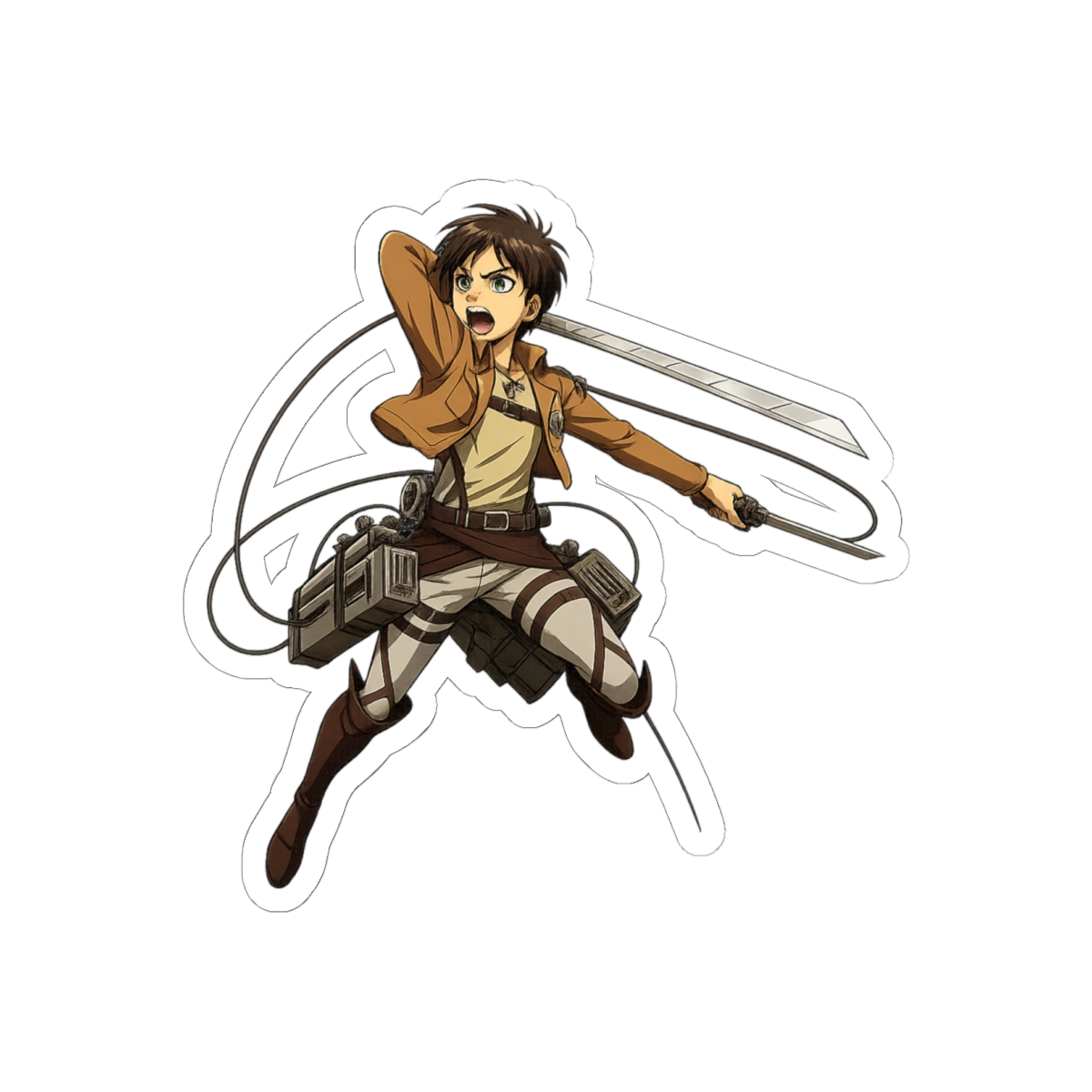 Attack on Titan Scout ODM Gear Sticker | Epic Anime Action Vinyl Decal - Attack on Titan official Stickers merch