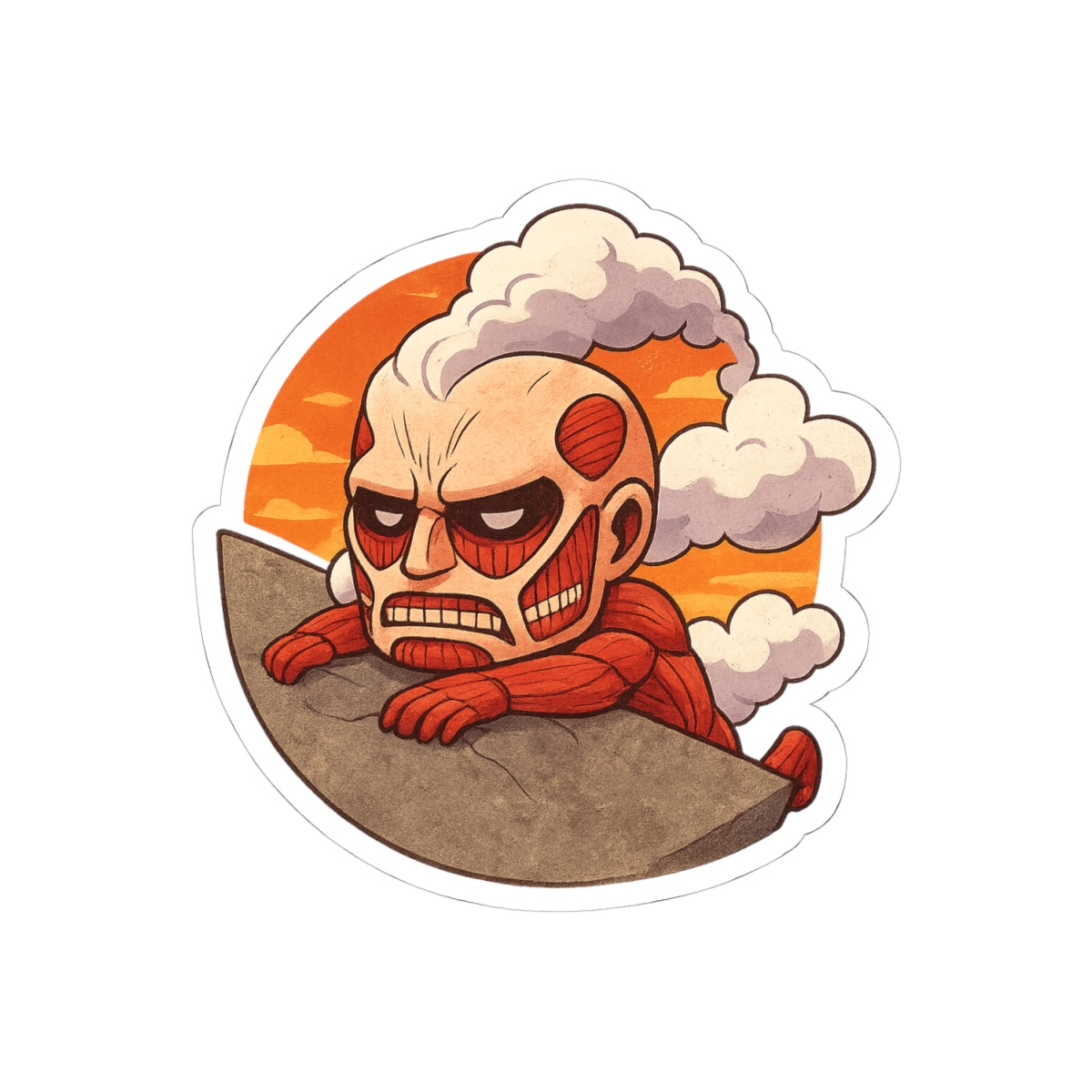 Attack on Titan Survey Corps Bold Sticker Decal - alternate angle 1, merchandise