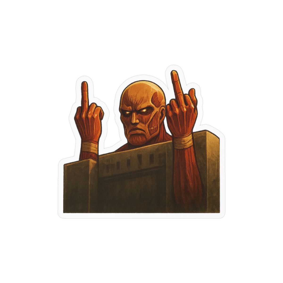 Titan Meme Sticker | Funny Vinyl Decal