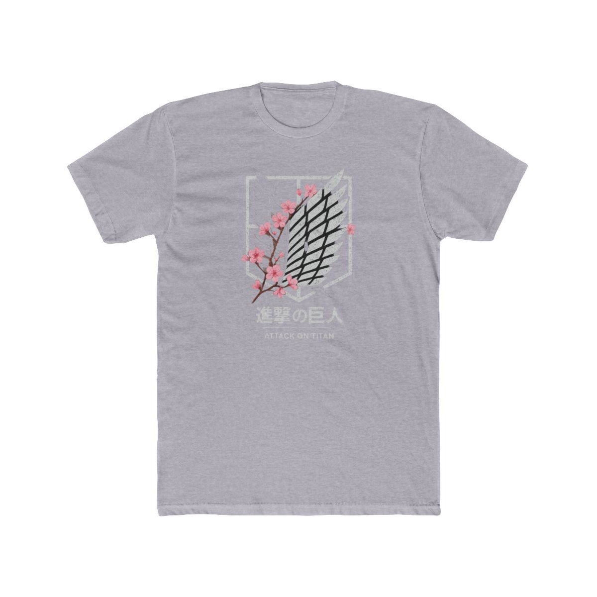 Attack on Titan Cherry Blossoms Logo T-Shirt