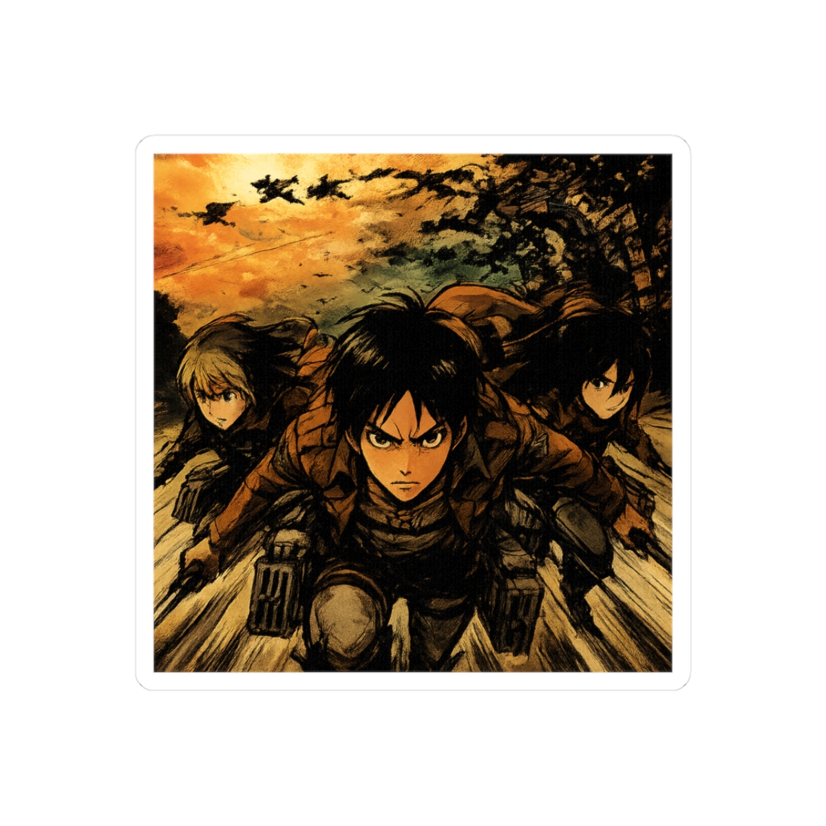 Attack on Titan Scout Regiment Sticker - Official stickers merchandise