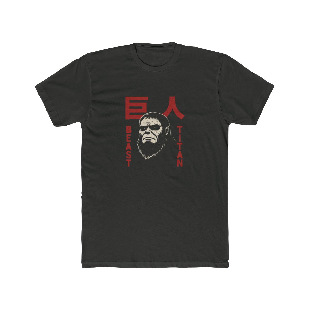 Attack on Titan Season 4 Beast Titan & Large Kanji T-Shirt - alternate angle 5, merchandise