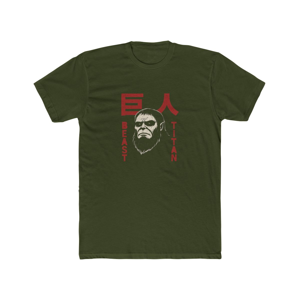 Attack on Titan Season 4 Beast Titan & Large Kanji T-Shirt - alternate angle 4, merchandise