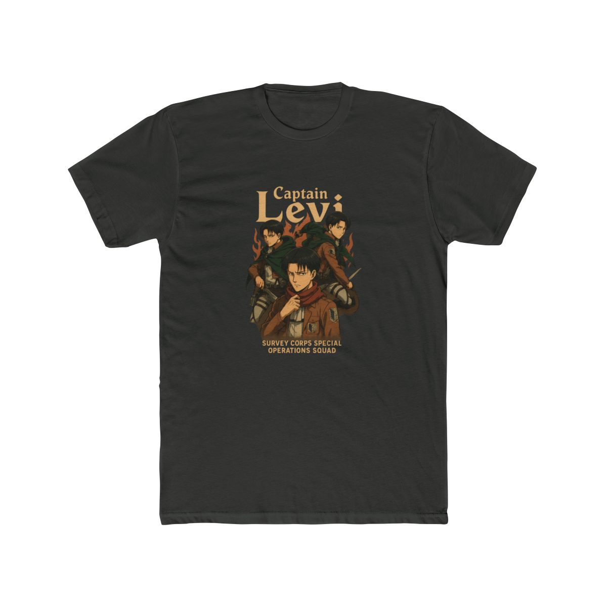 Attack on Titan Captain Levi Collage T-Shirt - alternate angle 5, merchandise