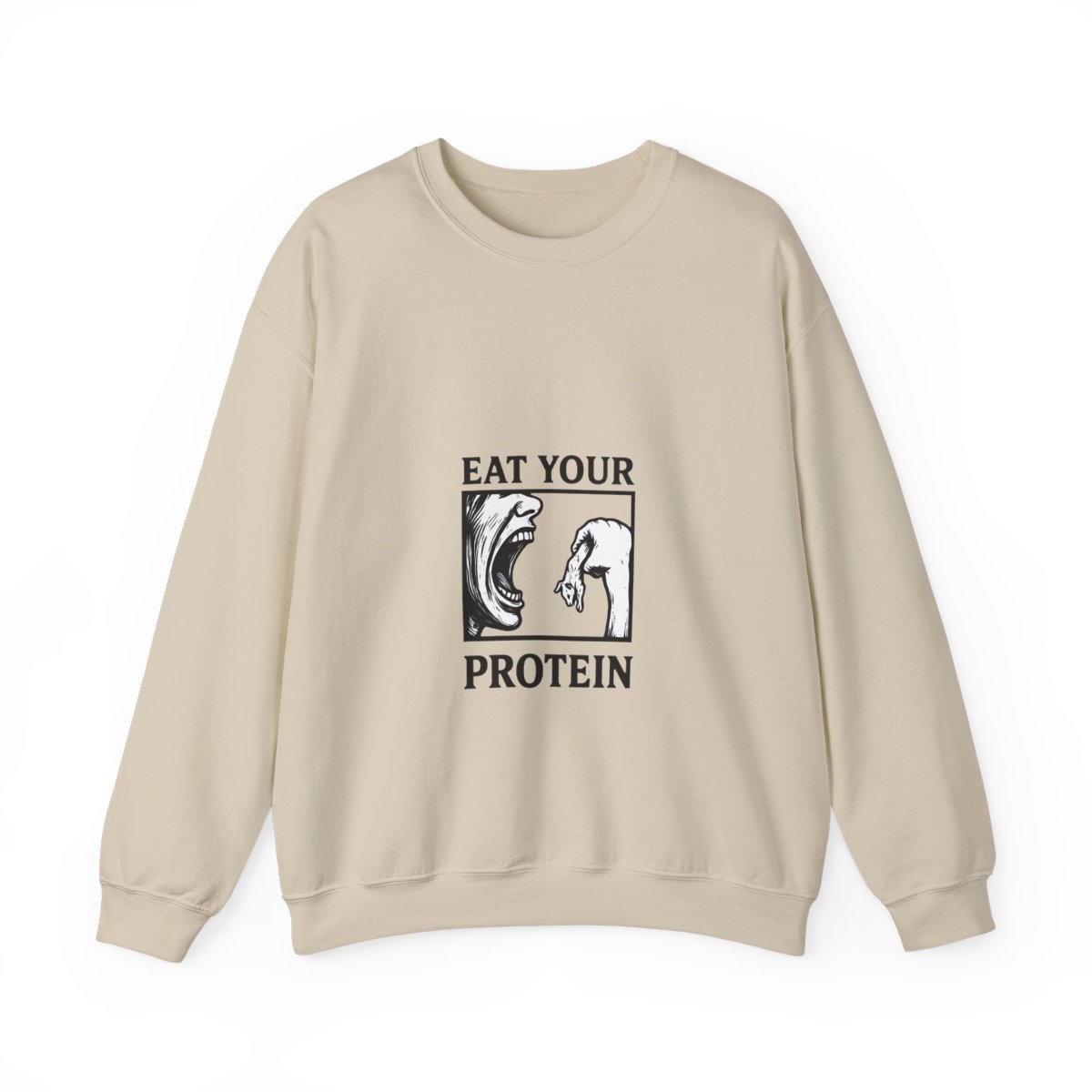 Eat Your Protein Savage Animal Graphic Hoodie