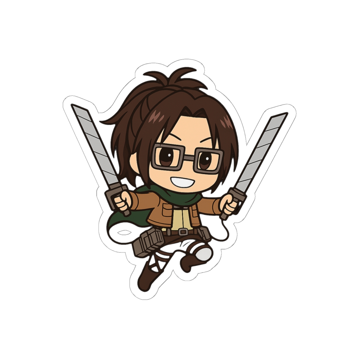 Hange Zoe Attack on Titan Sticker | Bold Anime Vinyl Decal