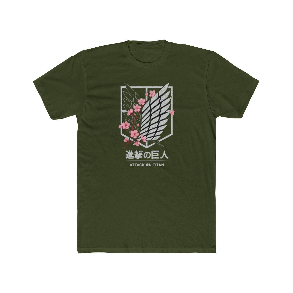 Cherry Blossoms Survey Logo | Attack on Titan Tee, Anime Fan Shirt, Scout Gift - alternate angle 5, merchandise