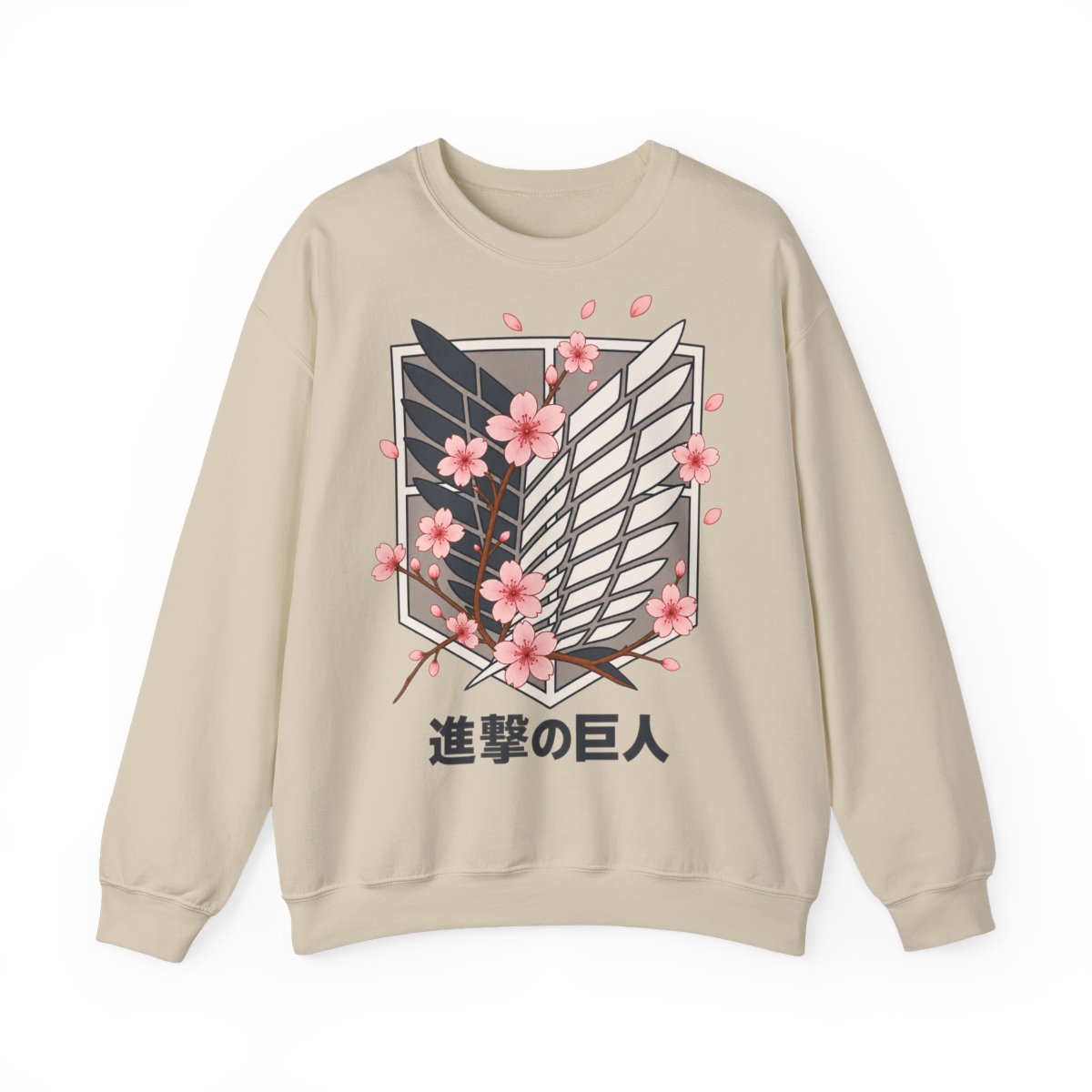 Attack on Titan Cherry Blossom Emblem Hoodie Limited Edition  - alternate angle 4, merchandise