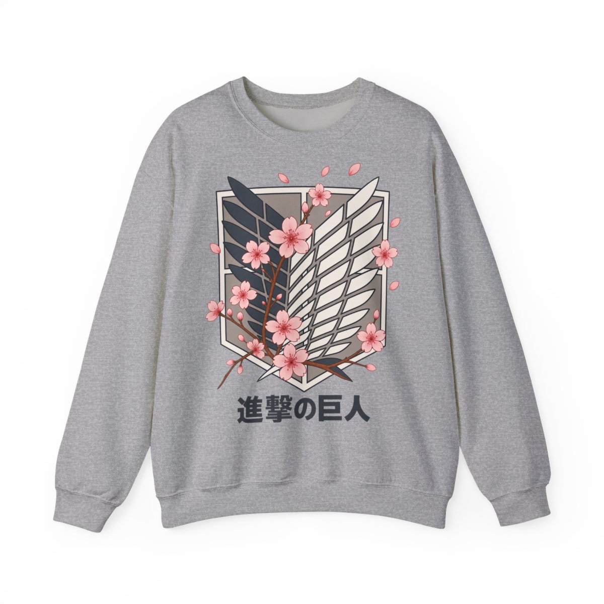 Attack on Titan Cherry Blossom Emblem Hoodie Limited Edition  - alternate angle 5, merchandise