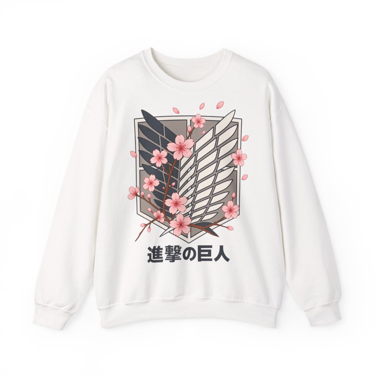 Attack on Titan Cherry Blossom Emblem Hoodie Limited Edition  - alternate angle 2, merchandise