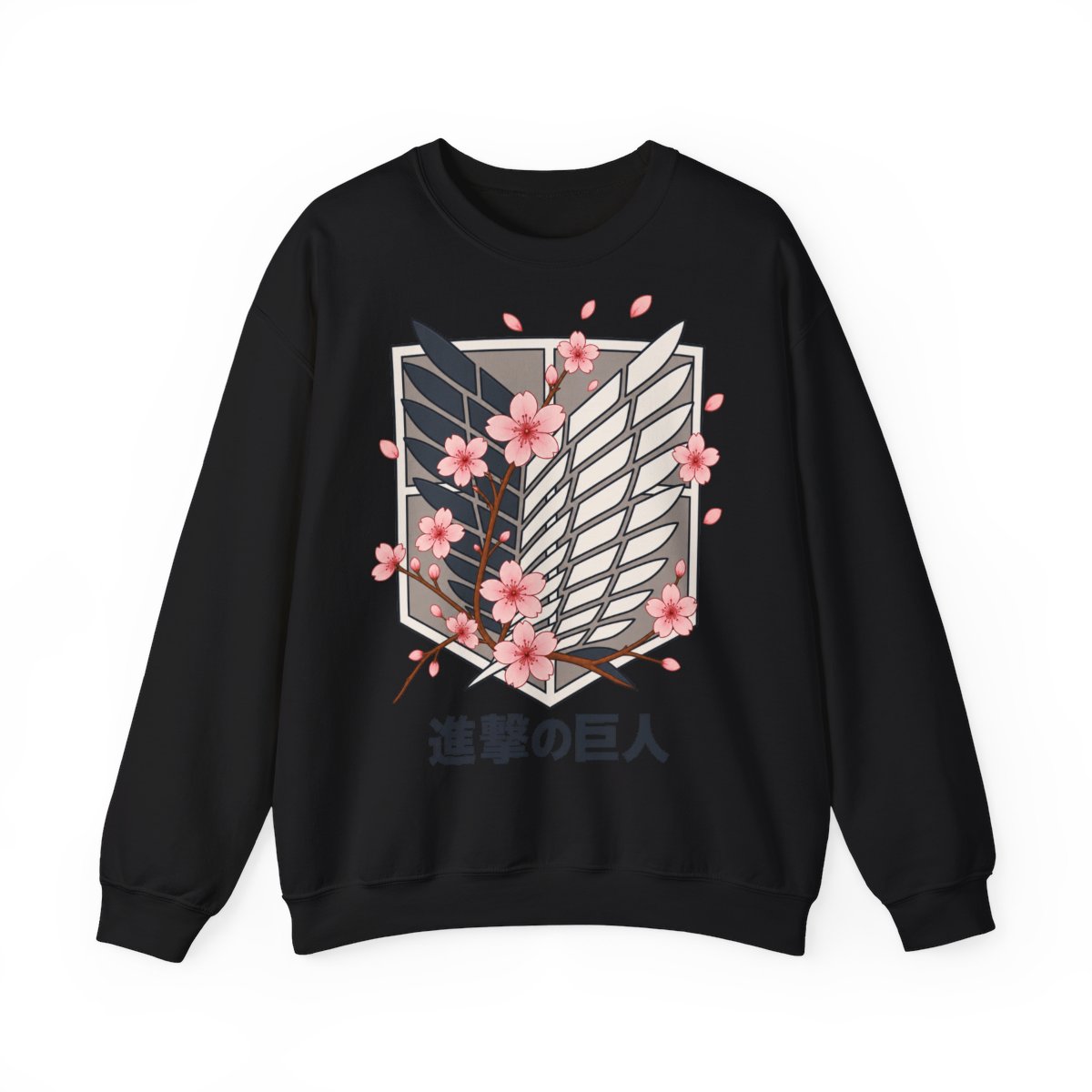 Attack on Titan Cherry Blossom Emblem Hoodie Limited Edition  - alternate angle 3, merchandise