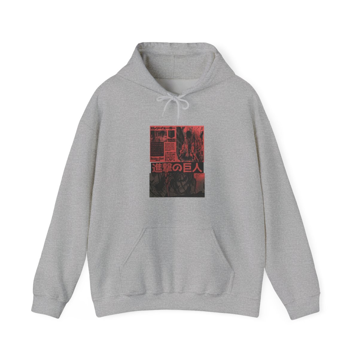 Attack on Titan Red Black Graphic Hoodie - Official hoodies merchandise