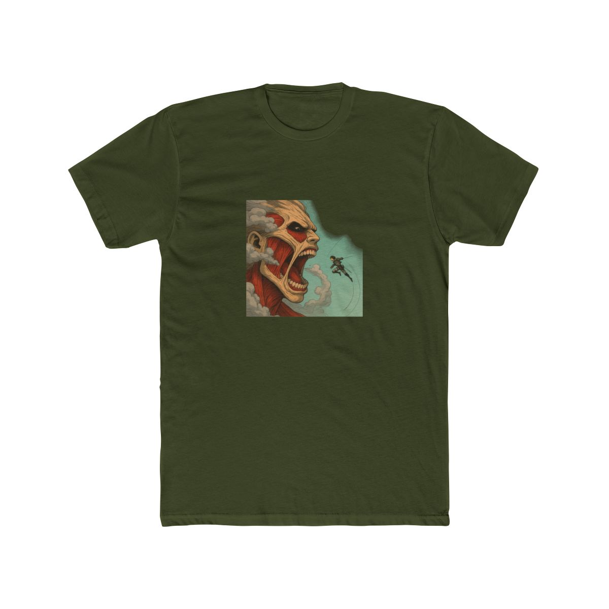 Attack on Titan Colossal Titan Eren Grapple T Shirt - Anime Fan Gift - alternate angle 5, merchandise