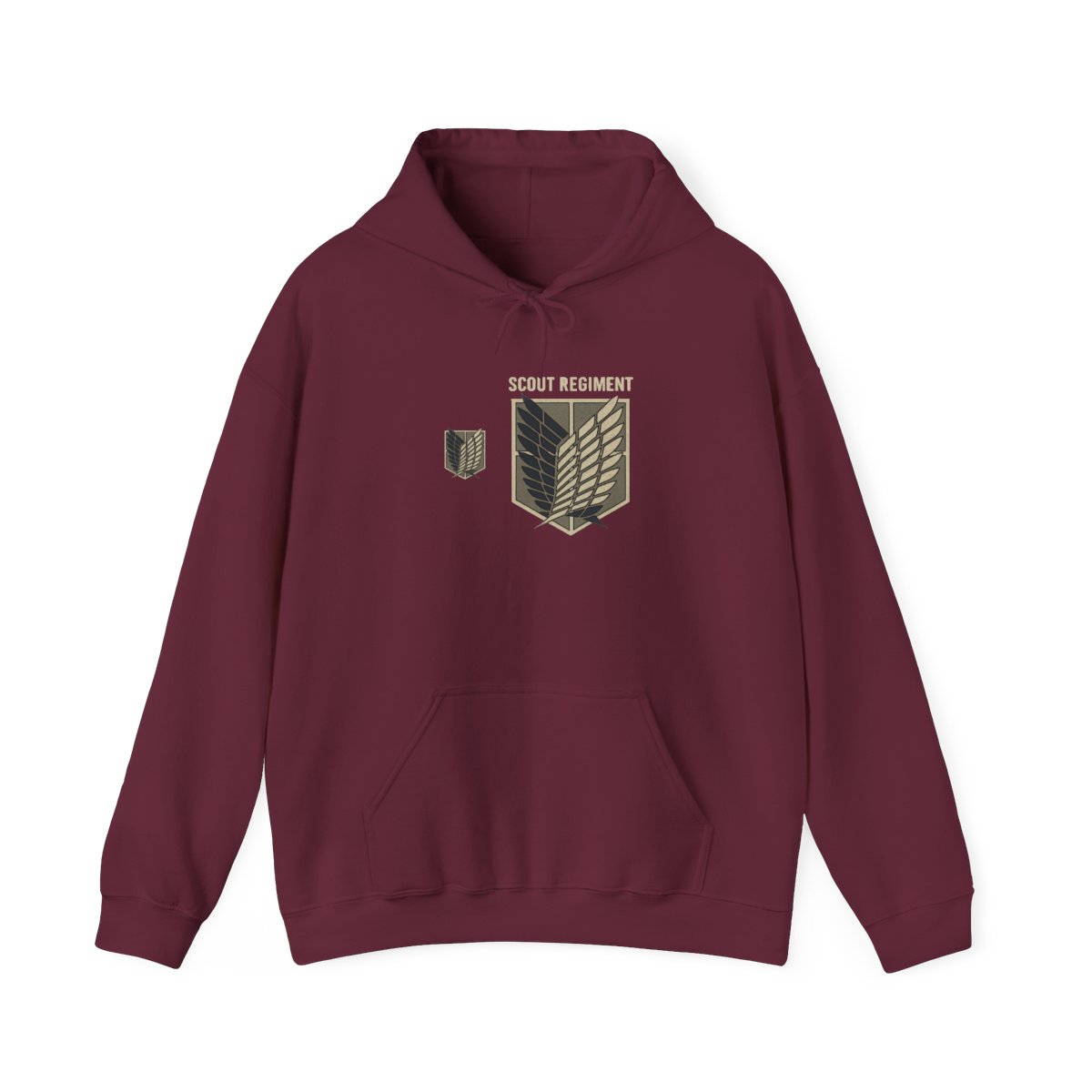 Attack on Titan Season 3 Scout Regiment Emblem Front Back Pullover Hoodie - Official hoodies merchandise