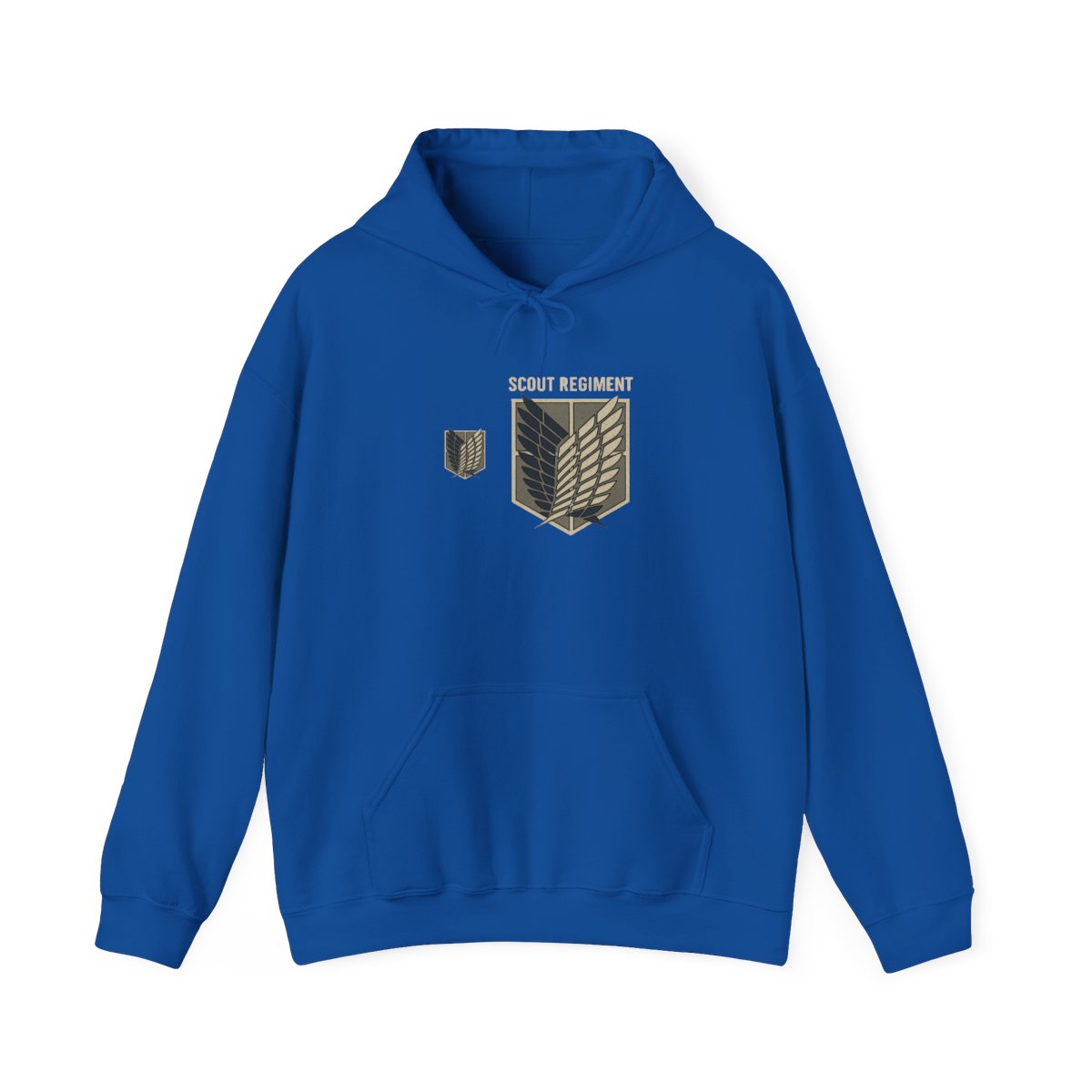 Attack on Titan Season 3 Scout Regiment Emblem Front Back Pullover Hoodie - alternate angle 2, merchandise