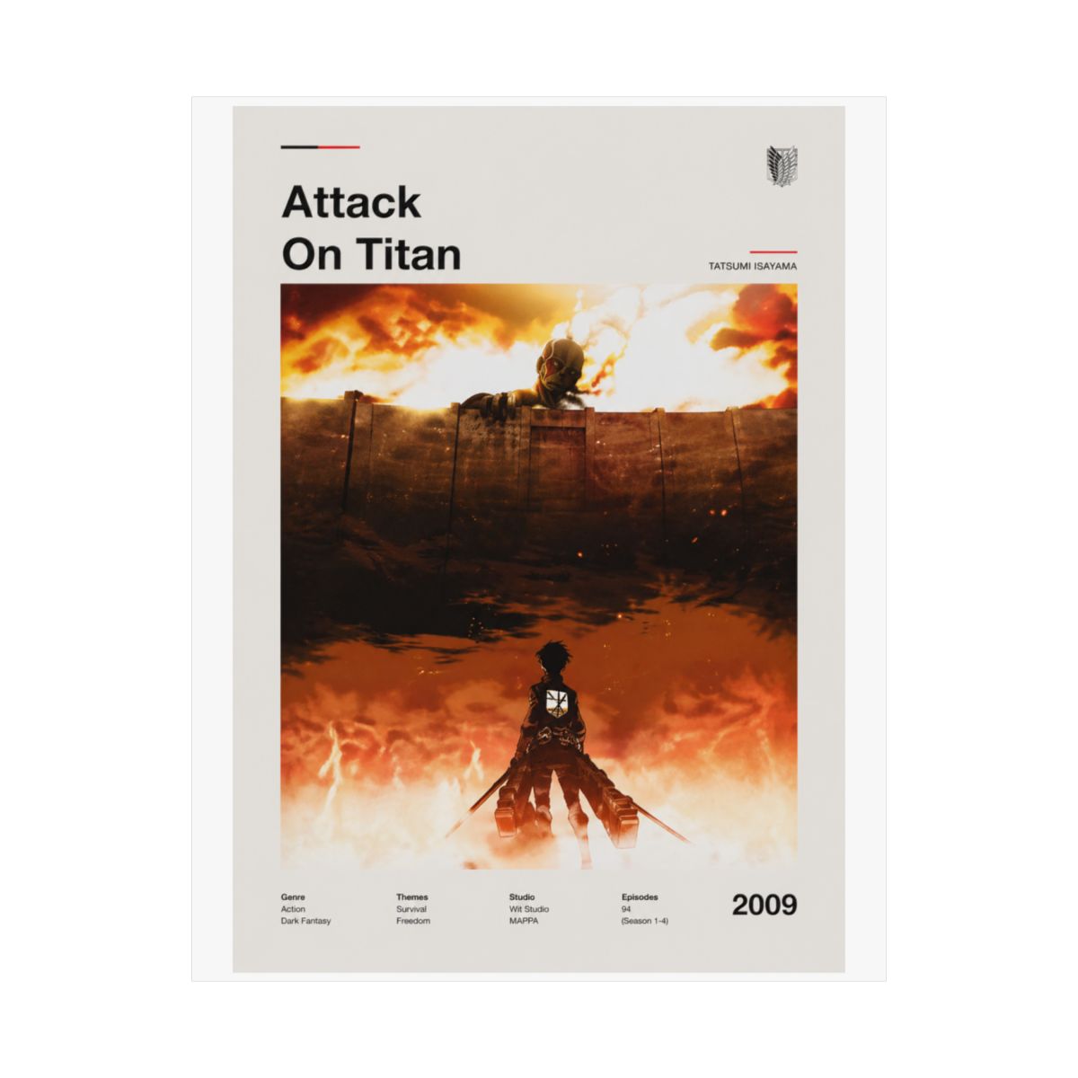 Attackontitan Attack On Titan 2009 Framed Poster
