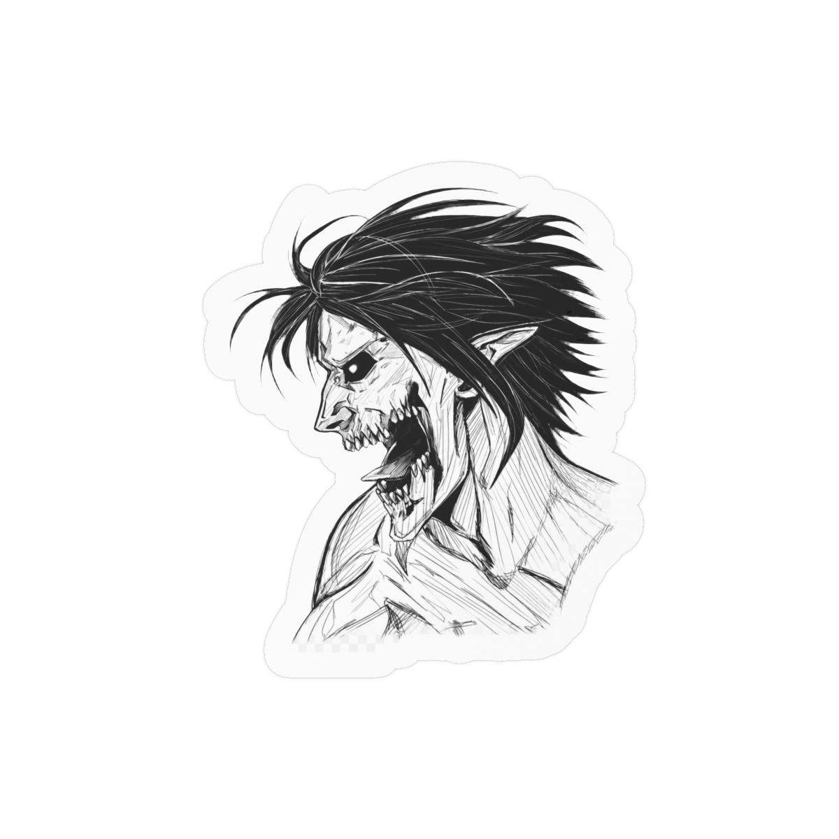 Attack Titan Sticker | Bold Anime Vinyl Decal | Attack on Titan